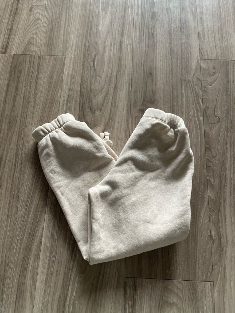 Zara Cream Fleece Joggers for Kids